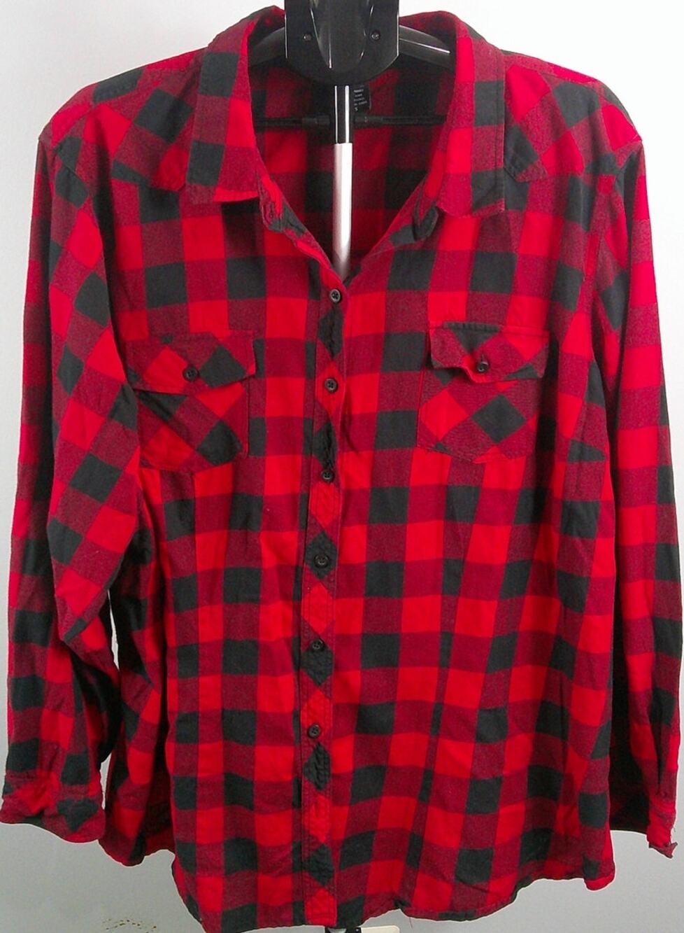 Torrid Button-down Shirt Red Buffalo Check Women's 5